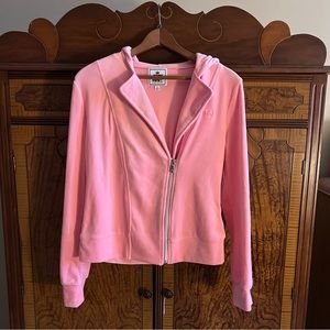 pink fuzzy juicy couture jacket